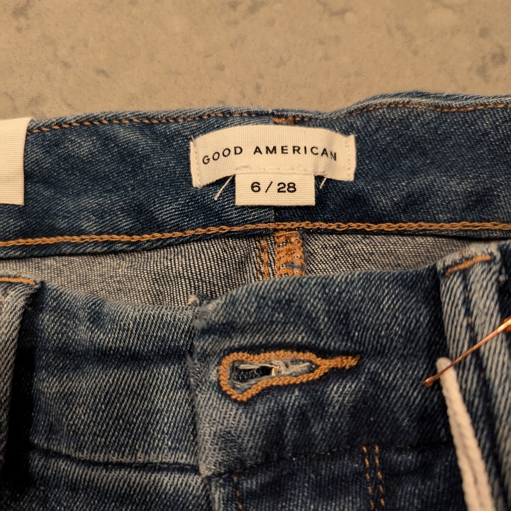 EUC Good American Good Waist Skinny Cropped Jeans- Indigo326 - Picture 12 of 13
